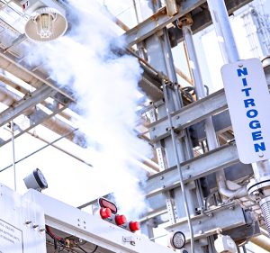 Nitrogen gas line